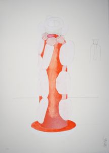 Lingam VI – Ettore Sottsass – 2002 – Ettore Sottsass, silkscreen, lithograph Lingam VI