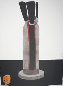 Lingam I – Ettore Sottsass – 2002 – Ettore Sottsass, silkscreen, lithograph Lingam I