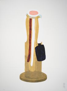 Lingam V – Ettore Sottsass – 2002 – Ettore Sottsass, silkscreen, lithograph Lingam V