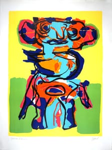 Karel Appel – Personnage – Litografia su carta BFK