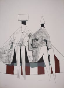 Two seated figures – Lynn Chadwick – 1972