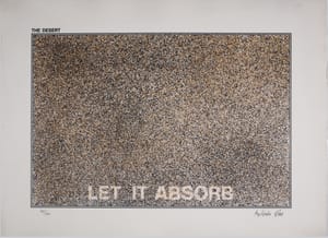 Antonio Dias – The Desert-Let it Absorb – Serigrafia su carta fatta a mano