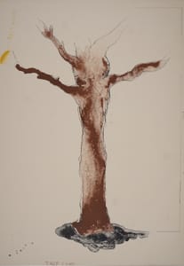 Jim Dine – Tree Lamp (from the The Picture of Dorian Gray) – Litografia su carta Arches