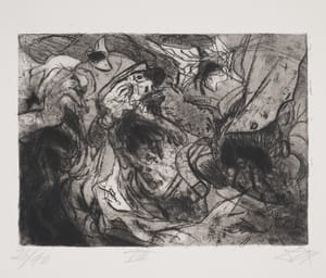 Otto Dix – Zerschossene- tavola 38 da “Der Krieg" – Acquaforte, acquatinta e puntasecca