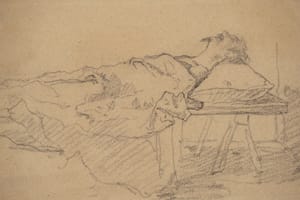 Study for the painting “The death of Luciano Manara” – Eleuterio Pagliano – 1883-84