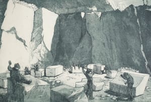 I riquadratori di marmo - Carrara – Sergio Vatteroni – 1920 ca