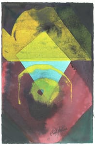 Paul Jenkins – Phenomenal Lamp – Monotype and watercolor on paper