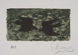 Le Pays Total – Georges Braque – 1962 – Georges Braque Le Pays Total lithograph detail