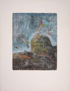 Roberto  Matta – Untitled – Acquaforte e acquatinta su carta Arches