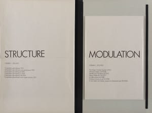 Structure et Modulation – Michel Seuphor – 1984