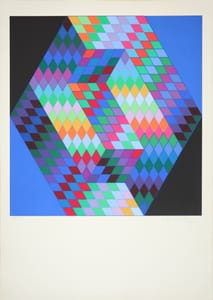 Gestalt Sin – Victor Vasarely – 1971 – Victor Vasarely lithograph 1971