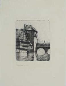 Antonio Calderara – Paesaggio – Acquaforte