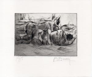 Repos – Anselmo Bucci – 1915 – Anselmo Bucci, drypoint, Croquis du front italien