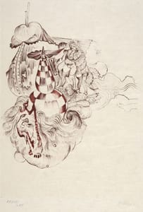 Hans Bellmer – From : Unterweisungen der Sexualität II – Etching and drypoint on Japan paper