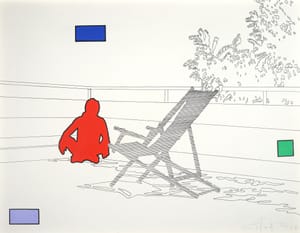 Bernard  Morteyrol – No title – Watercolor and felt-tip pen on paper