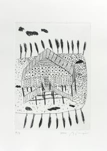 Michele De Lucchi – Casa con morbillo leggero 2 – Etching