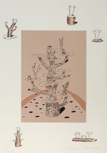 Andrea Branzi – Legni – Lithograph