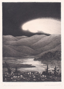 Landscape – Fritz Schwimbeck – 1920 ca – Fritz Schwimbeck etching